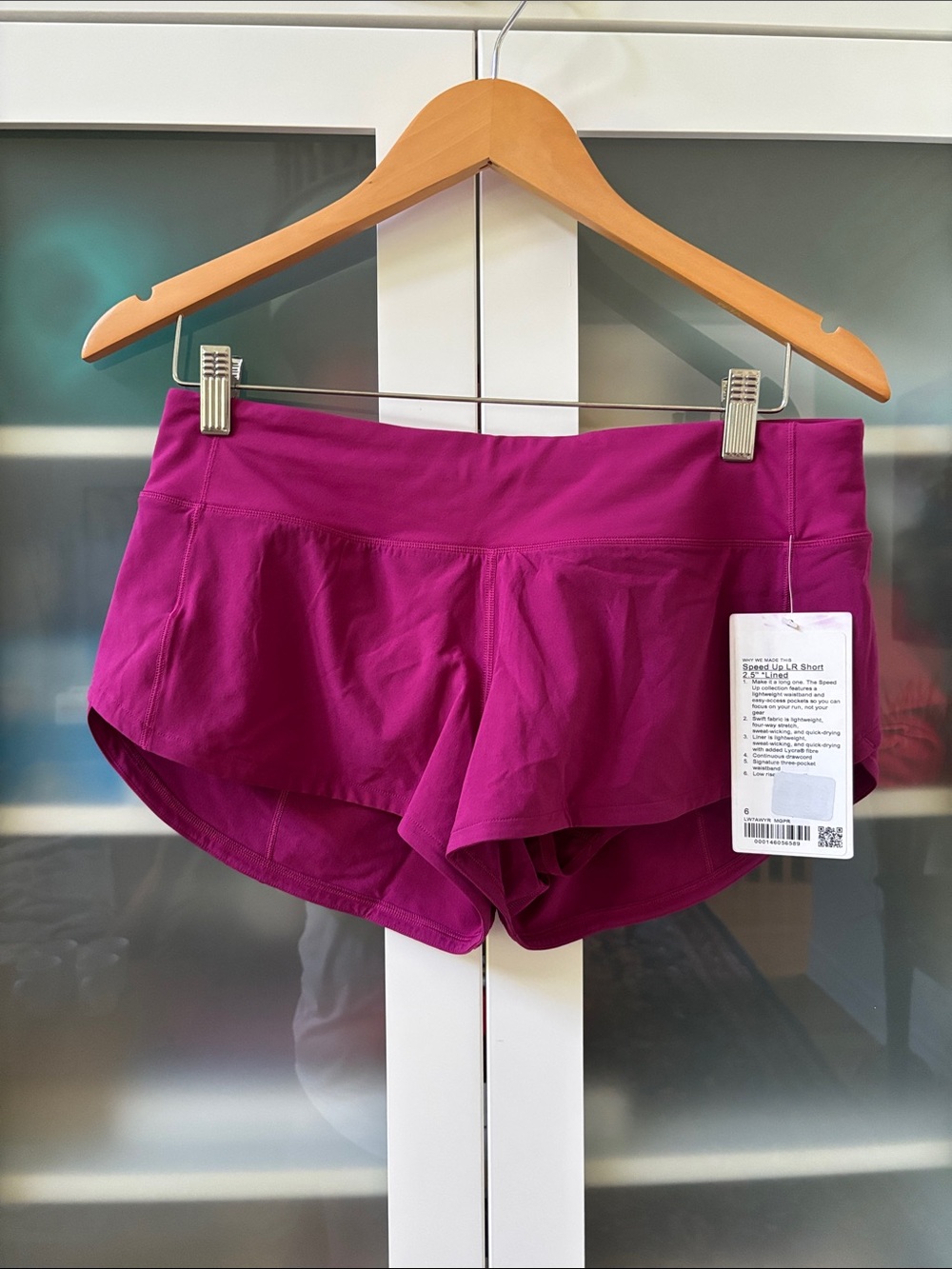 Lululemon Speed Up Shorts LR SZ 6 Magenta Purple NWT💜💜💜